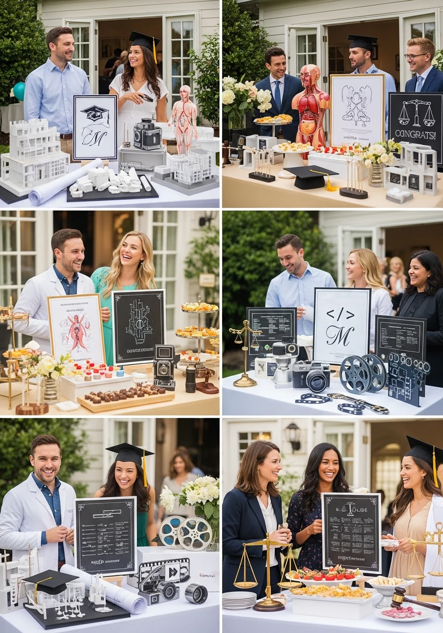 Career-Themed Decor - College Graduation Party Ideas