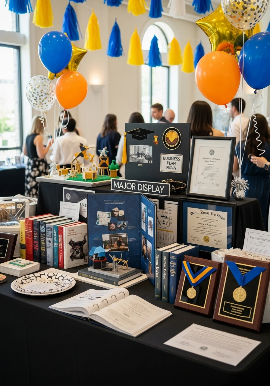 College Major Display - College Graduation Party Ideas