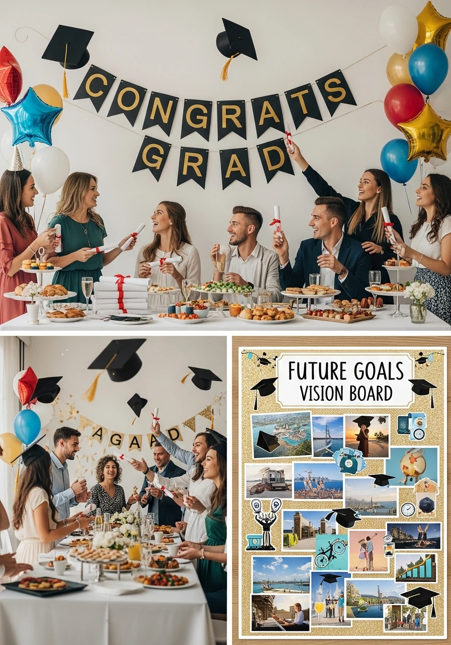 Future Goals Vision Board - College Graduation Party Ideas