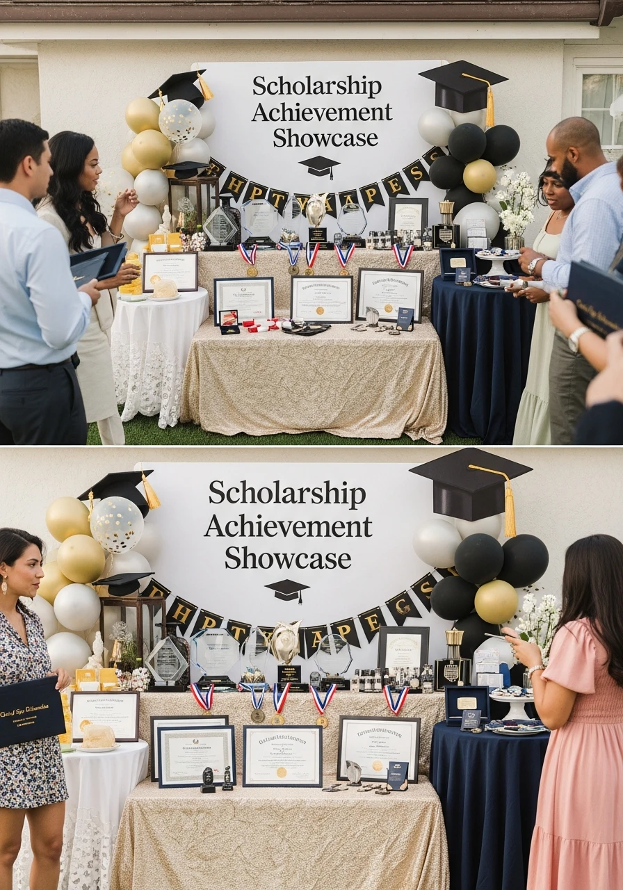 Scholarship Achievement Showcase - College Graduation Party Ideas