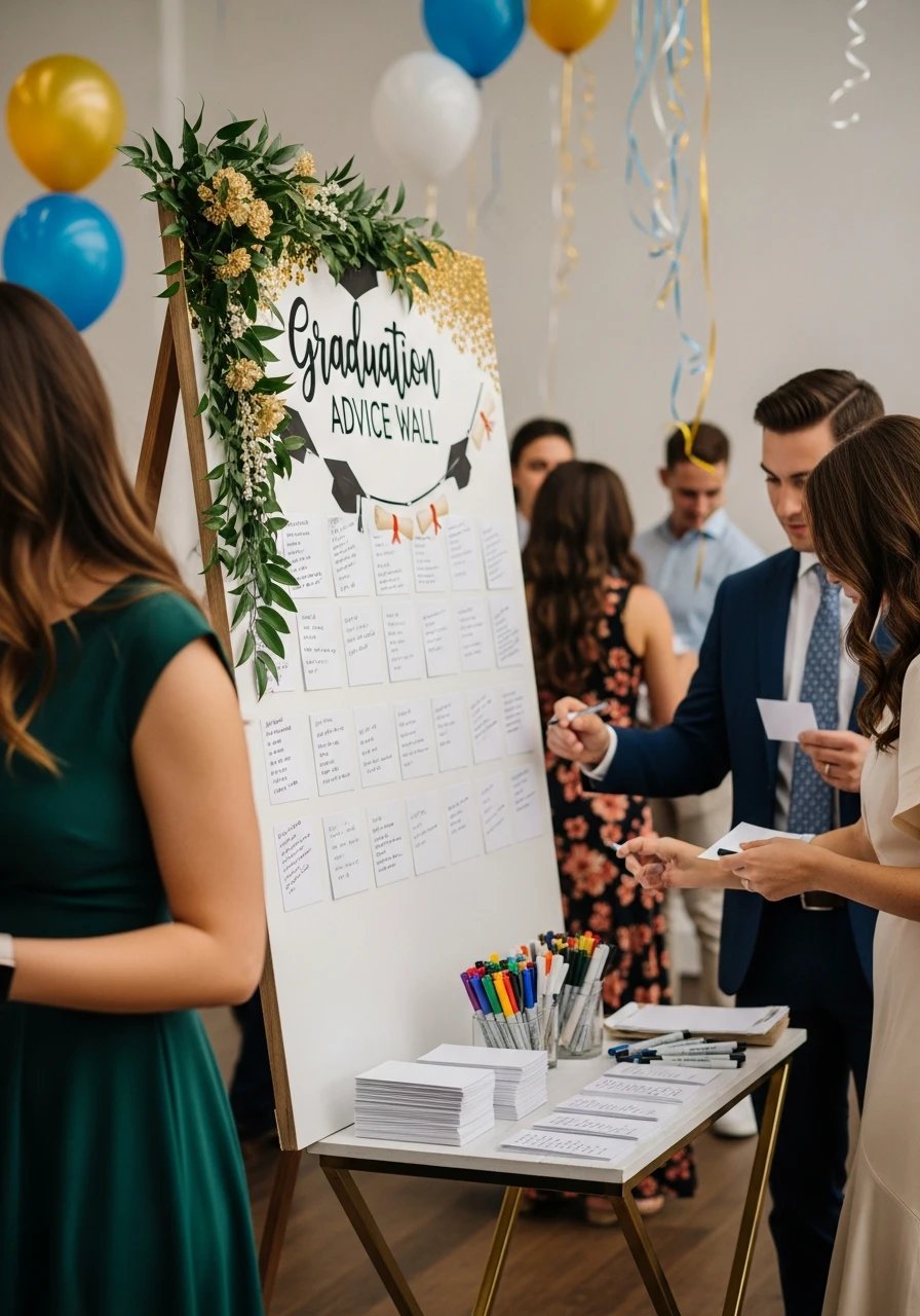 Graduation Advice Wall - College Graduation Party Ideas
