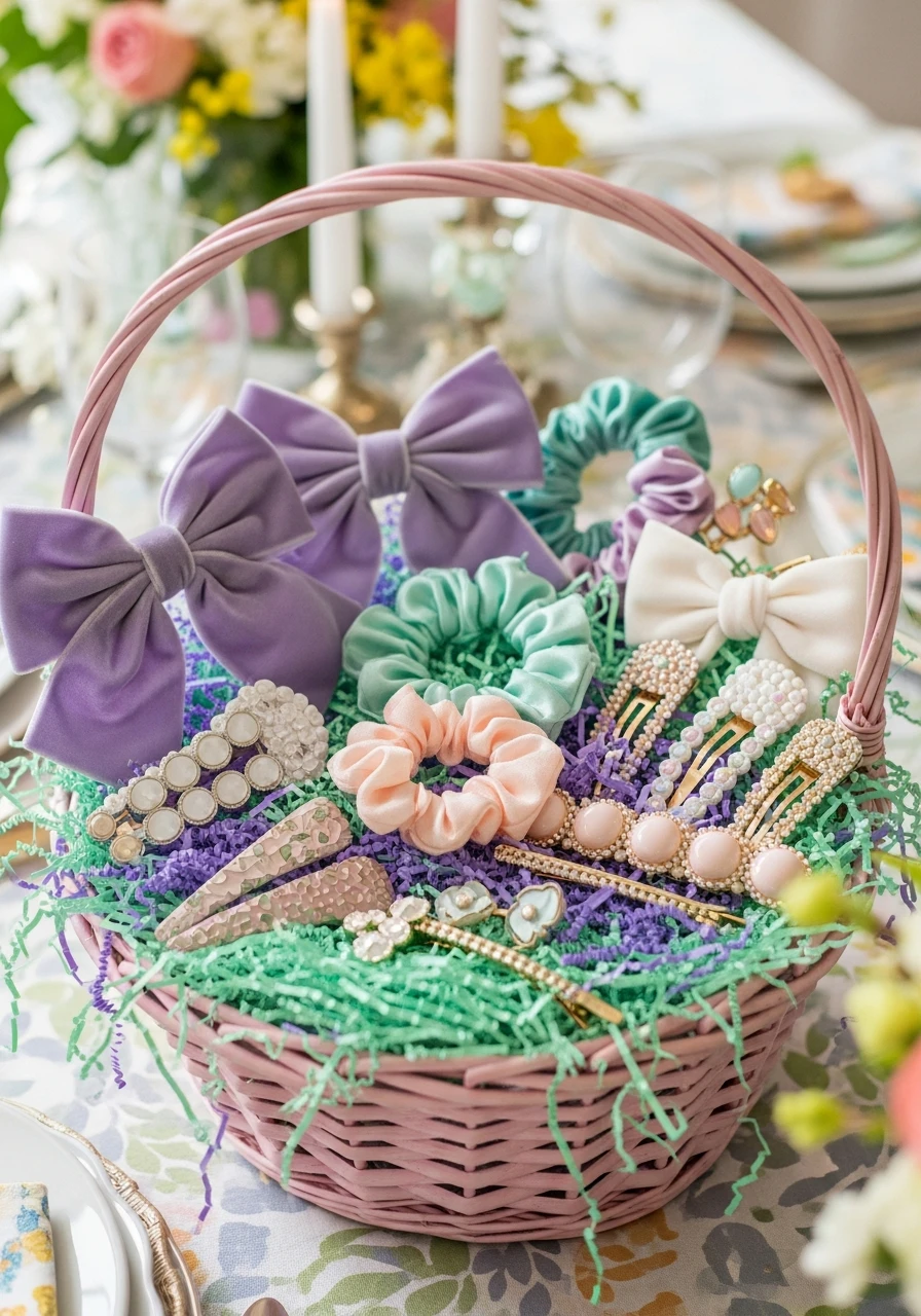 Spring Hair Clips and Bows - 50 Creative Easter Basket Ideas for Everyone