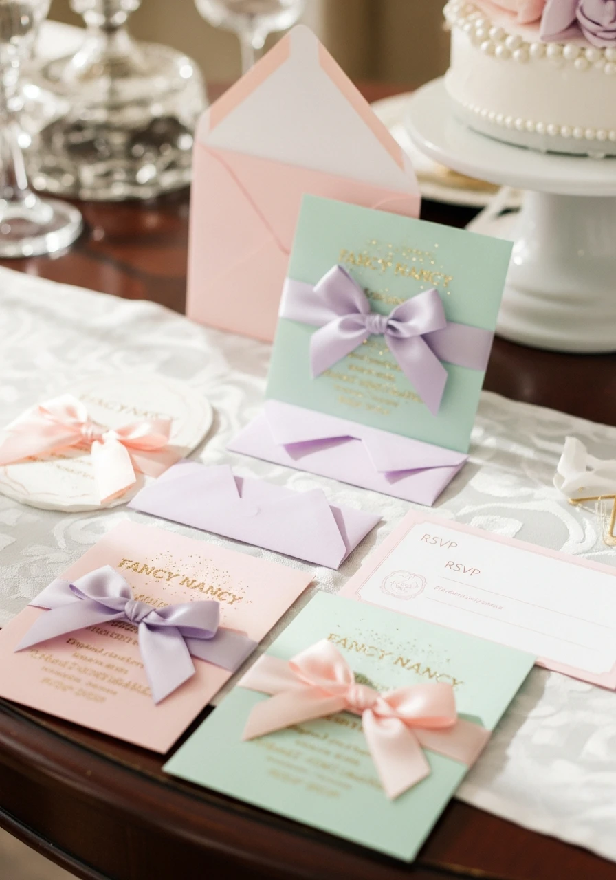 Send Sparkling Invitations - Fancy Nancy birthday party ideas: 50 Ways to Go Ooh-La-La!