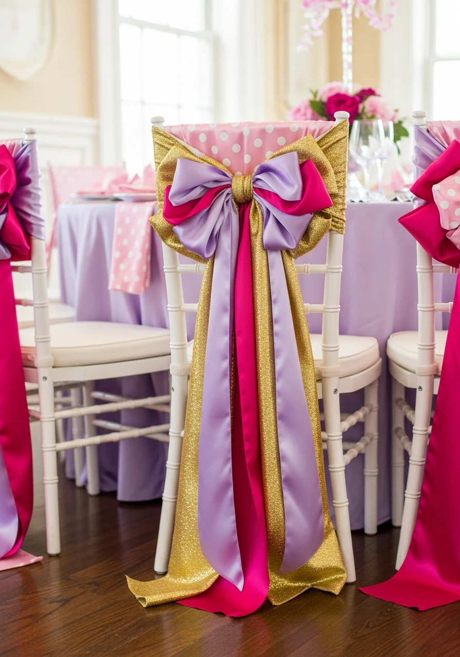 Dress Up the Chairs - Fancy Nancy birthday party ideas: 50 Ways to Go Ooh-La-La!