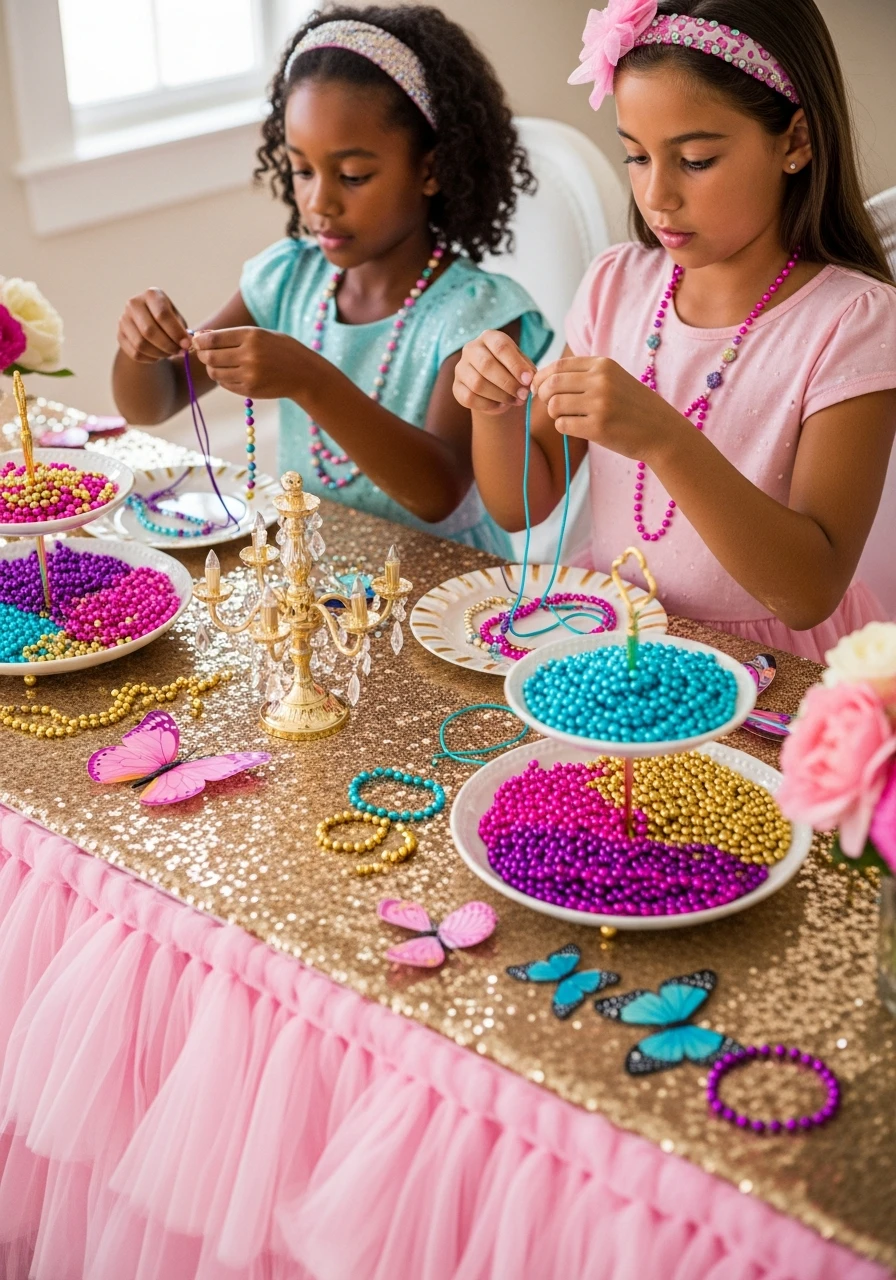 Beaded Bracelet Craft - Fancy Nancy birthday party ideas: 50 Ways to Go Ooh-La-La!
