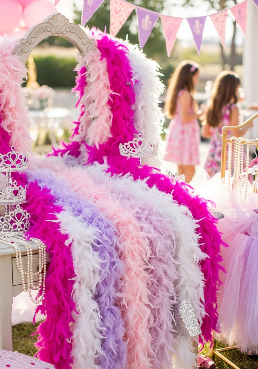 Provide Colorful Feather Boas - Fancy Nancy birthday party ideas: 50 Ways to Go Ooh-La-La!