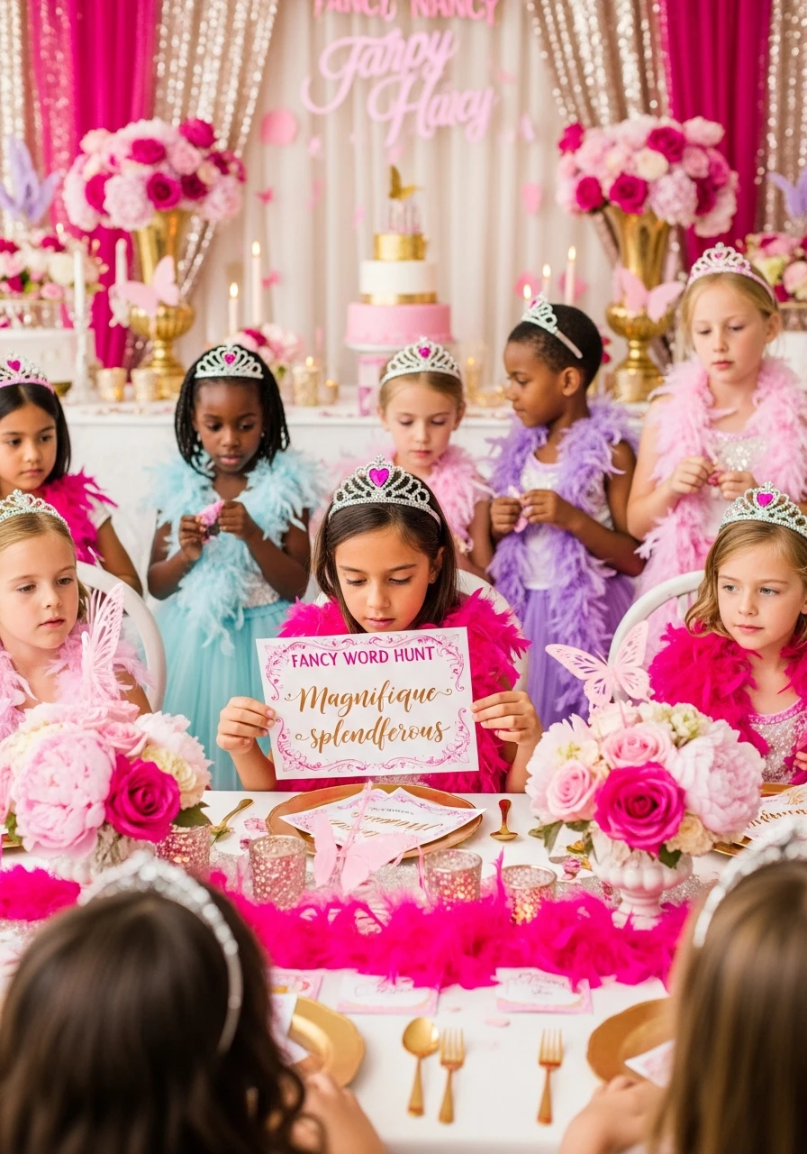 Fancy Word Hunt Game - Fancy Nancy birthday party ideas: 50 Ways to Go Ooh-La-La!