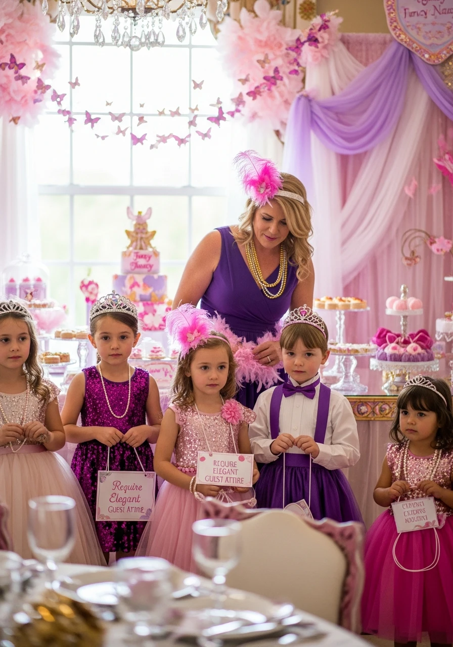 Require Elegant Guest Attire - Fancy Nancy birthday party ideas: 50 Ways to Go Ooh-La-La!