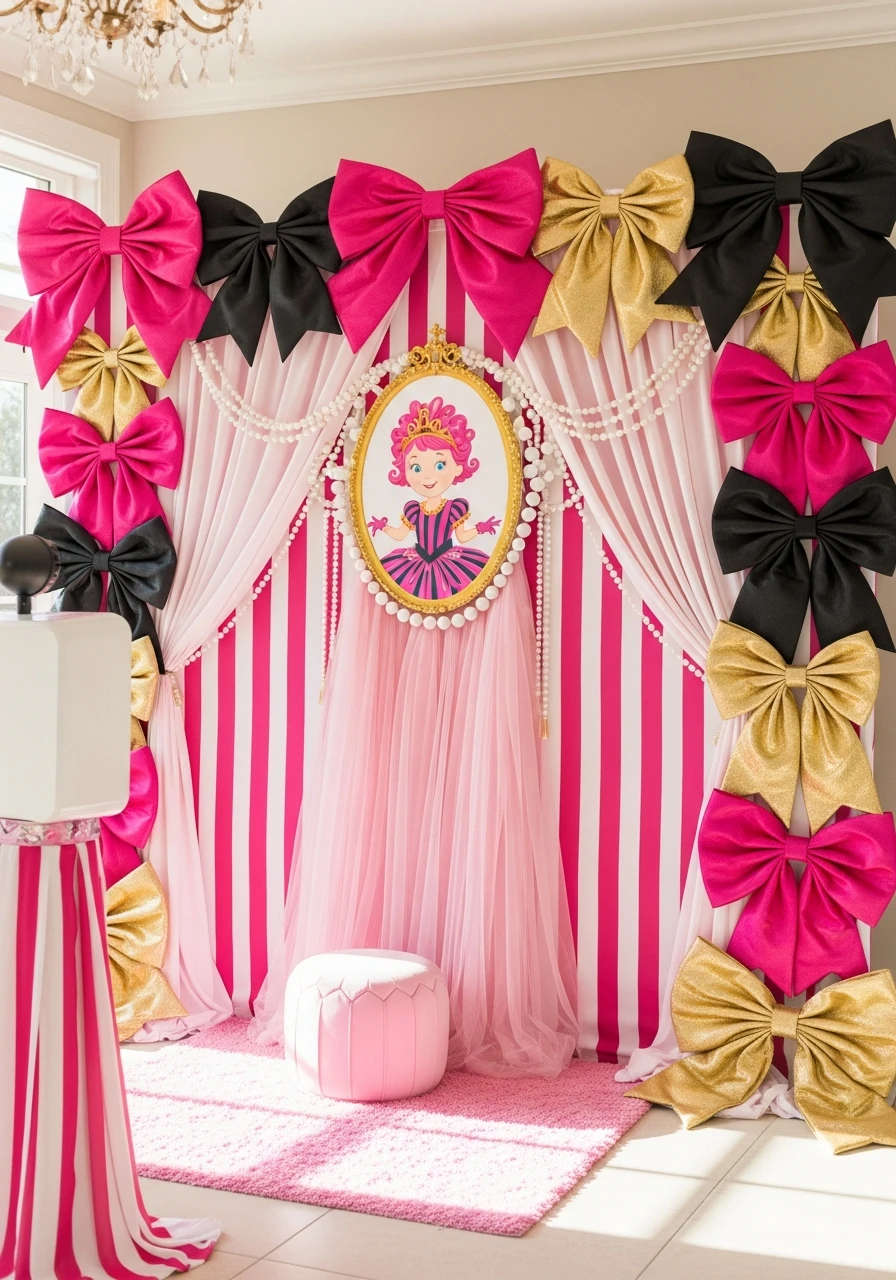Set a Fancy Backdrop - Fancy Nancy birthday party ideas: 50 Ways to Go Ooh-La-La!