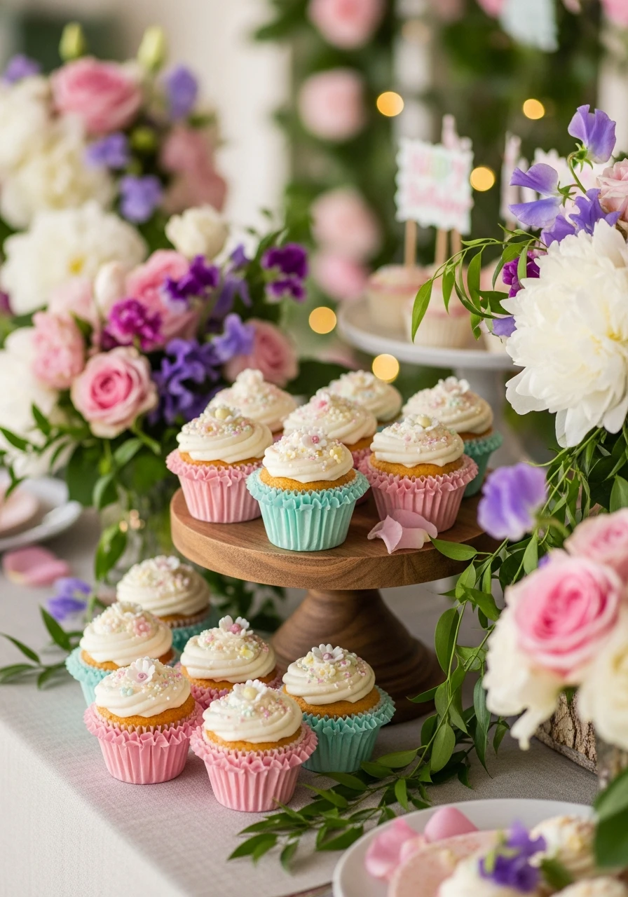 Flower Pot Cupcake Holders - The Ultimate Floral Birthday Party Planning Guide