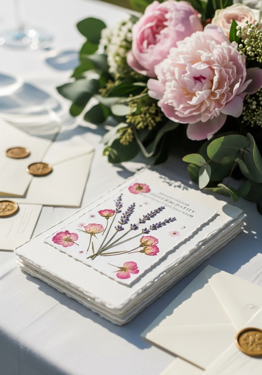 Pressed Flower Invitations - The Ultimate Floral Birthday Party Planning Guide