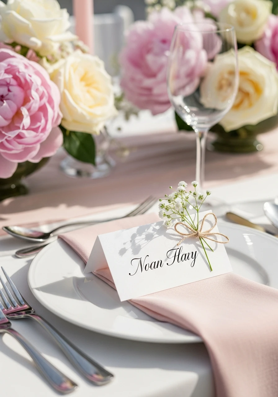 Floral Name Place Cards - The Ultimate Floral Birthday Party Planning Guide
