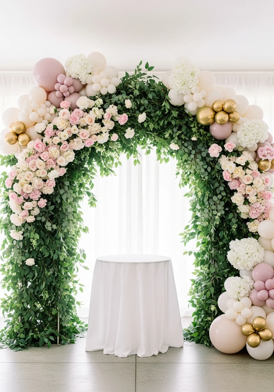 Dessert Table Flower Arch - The Ultimate Floral Birthday Party Planning Guide