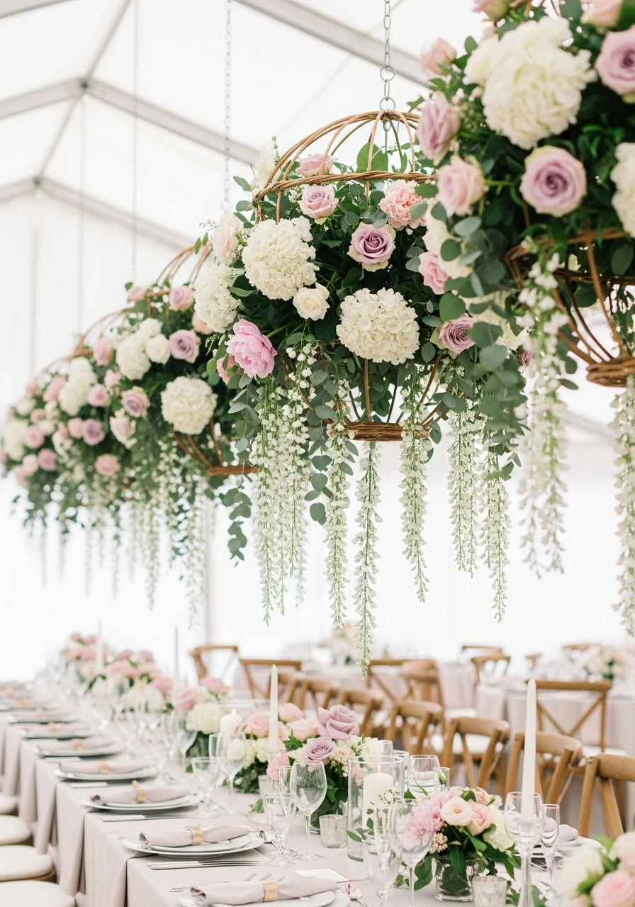 Hanging Flower Chandeliers - The Ultimate Floral Birthday Party Planning Guide