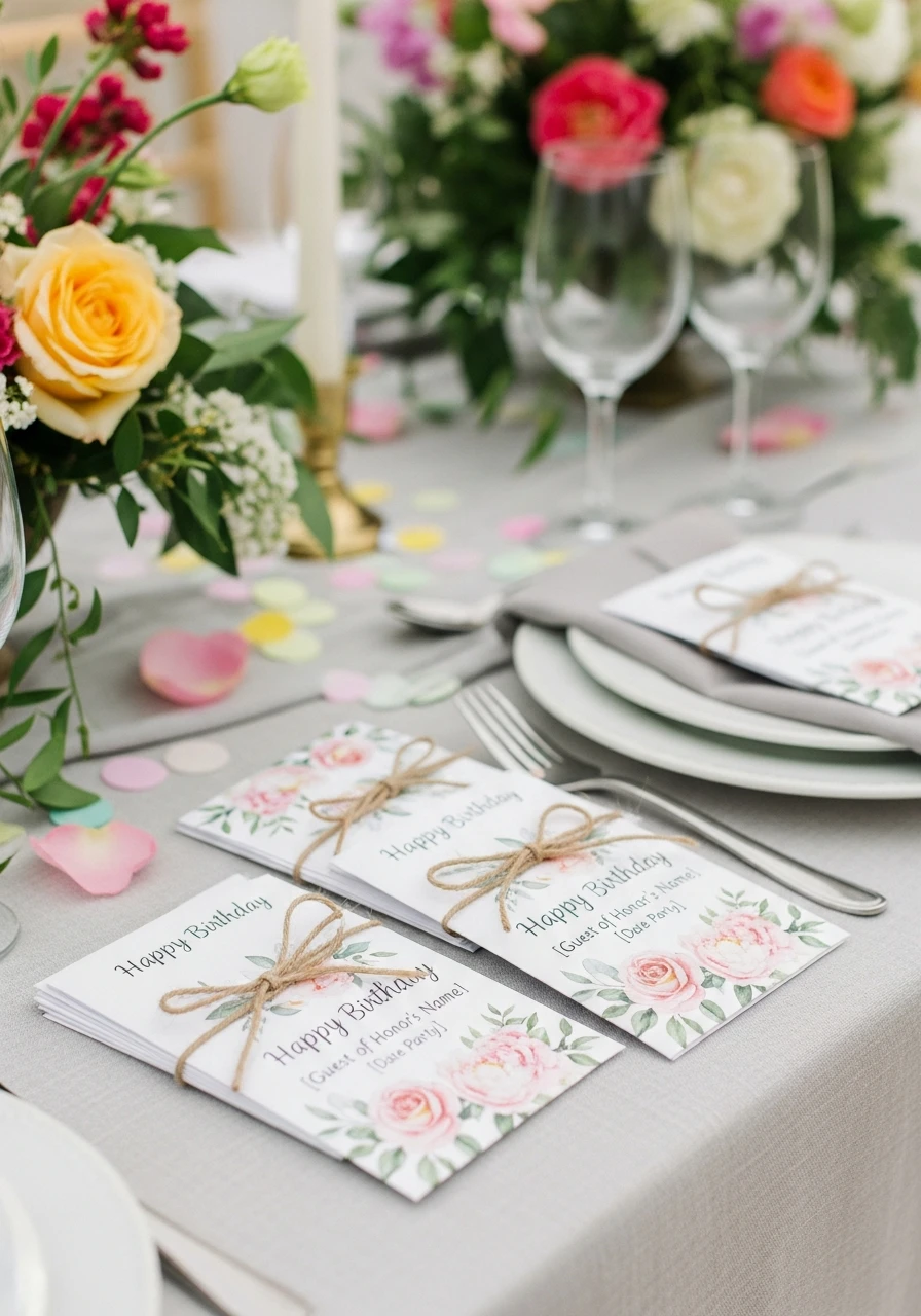 Personalized Seed Packet Favors - The Ultimate Floral Birthday Party Planning Guide