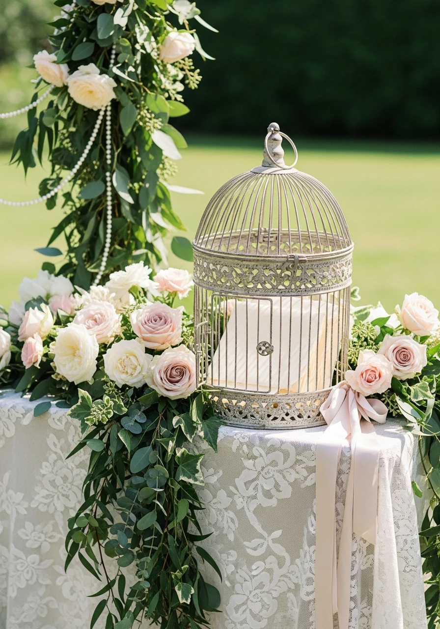 Birdcage Card Holder - 35 Brilliant Garden Party Decorations You Need