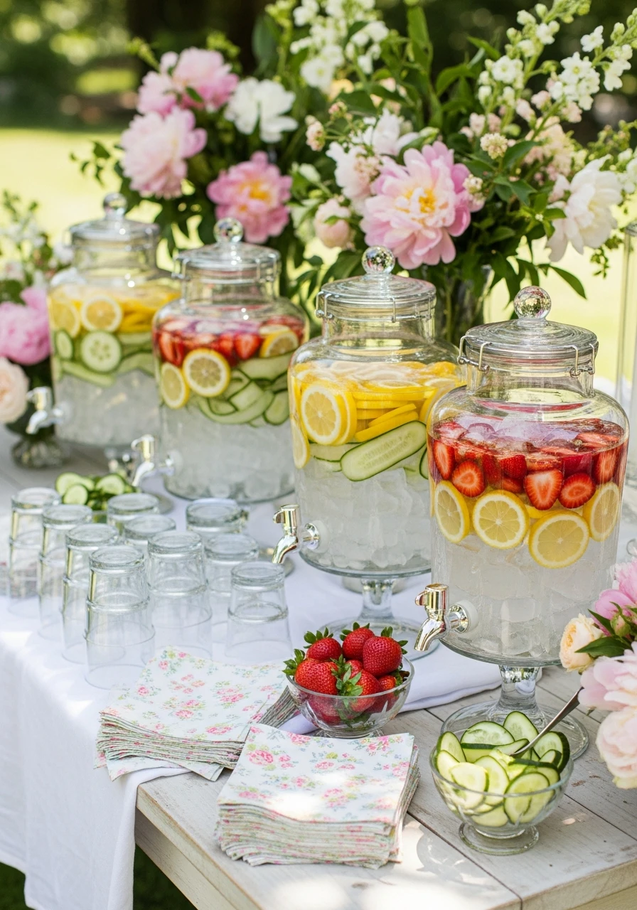 Citrus Water Station - 35 Brilliant Garden Party Decorations You Need