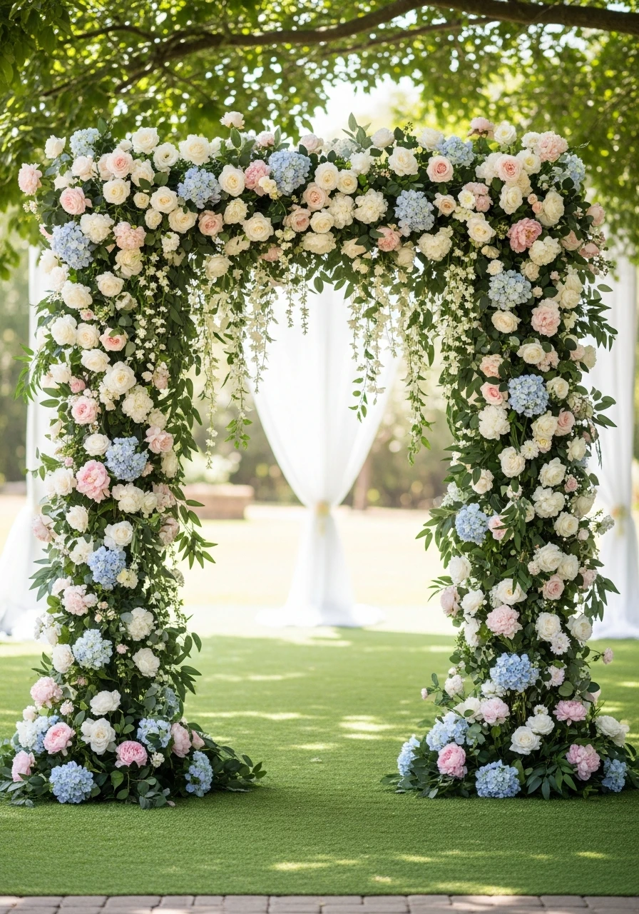 Floral Arch Entryway - 35 Brilliant Garden Party Decorations You Need