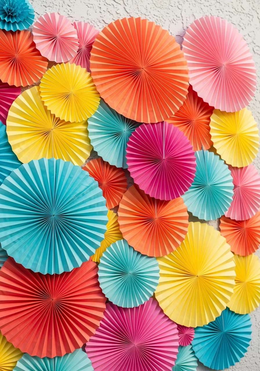 Paper Fan Backdrops - 35 Brilliant Garden Party Decorations You Need