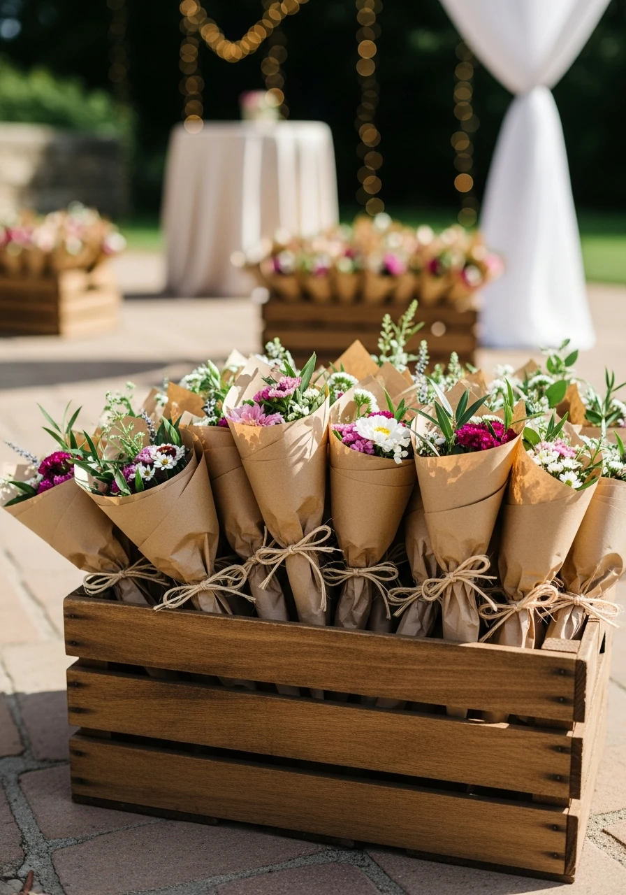 Mini Bouquet Favors - 35 Brilliant Garden Party Decorations You Need