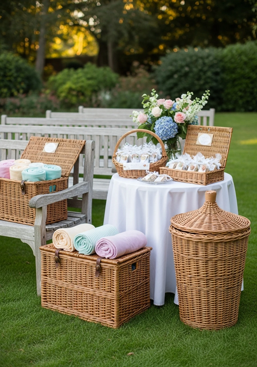 Basket Storage Solutions - 35 Brilliant Garden Party Decorations You Need