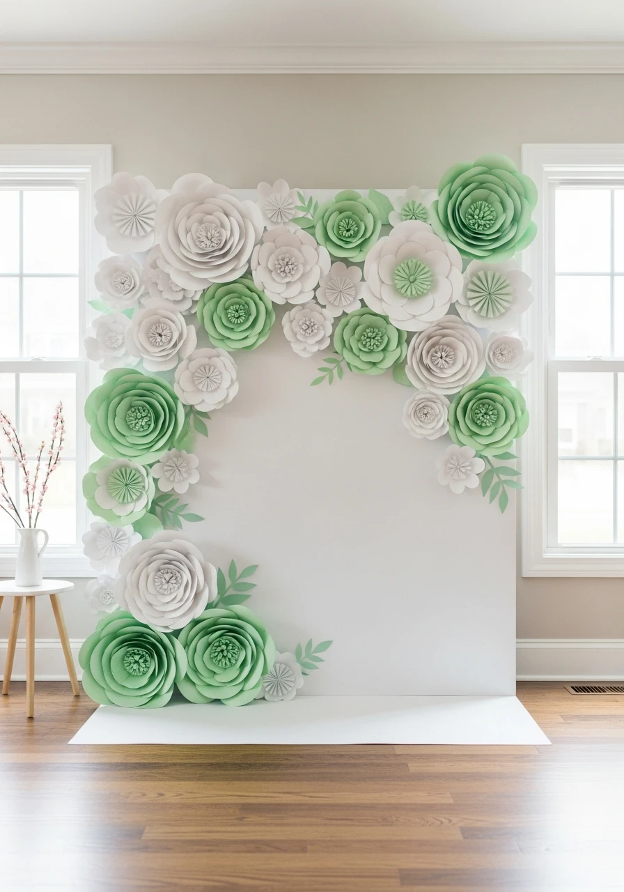 DIY Paper Flower Wall
