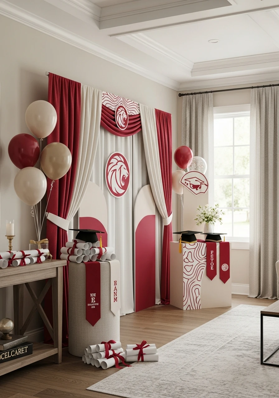 School Mascot Backdrop