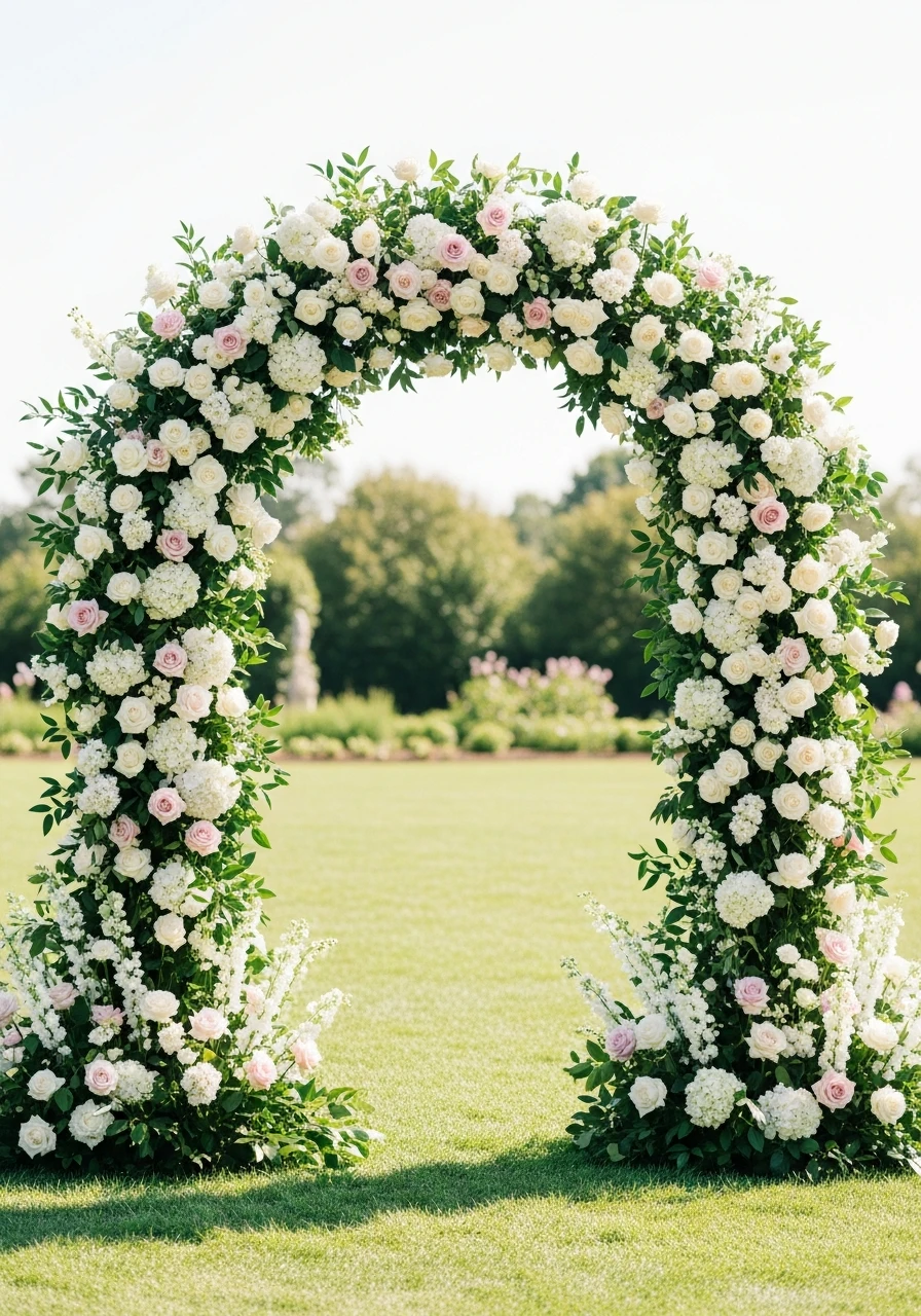 Garden Floral Arch Backdrop