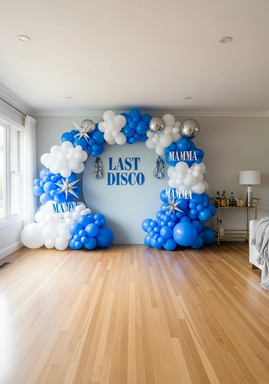 Last Disco Balloon Backdrop