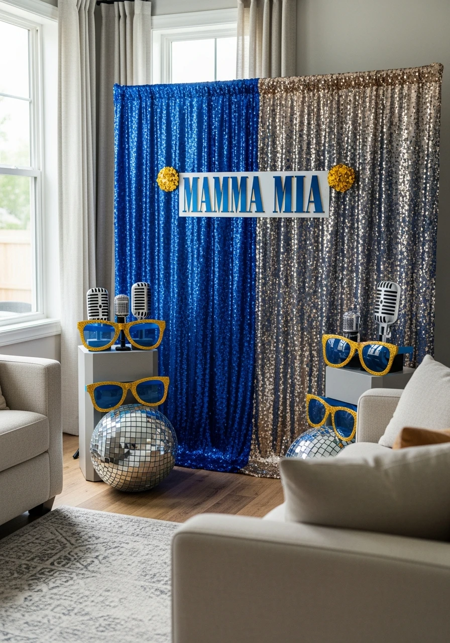 Sequin Backdrop Selfie Station