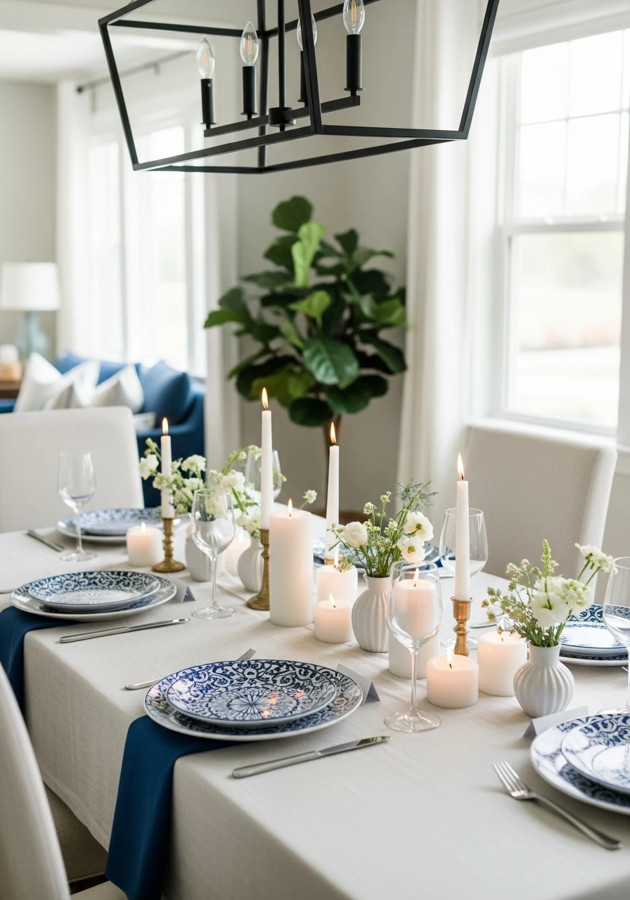 Blue & White Table Settings
