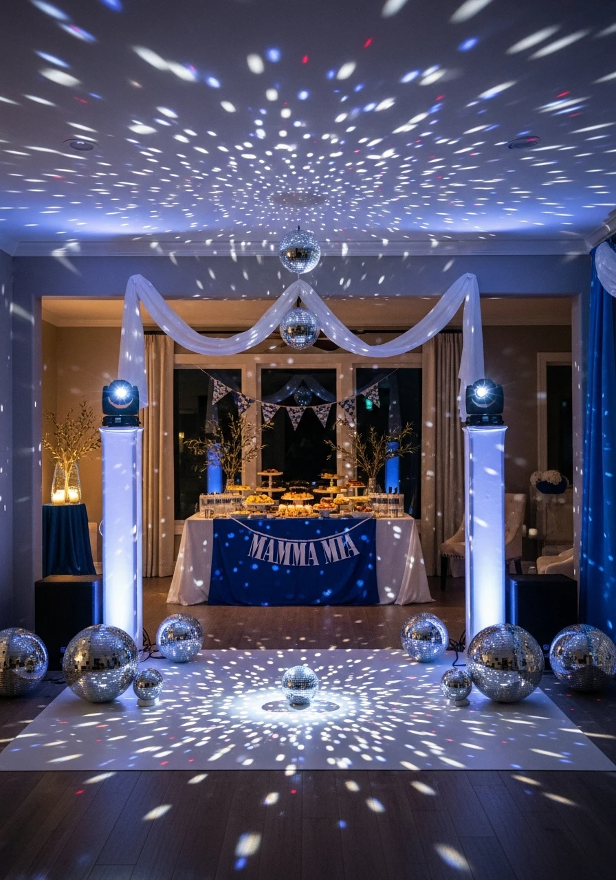 Disco Ball Lighting Setup