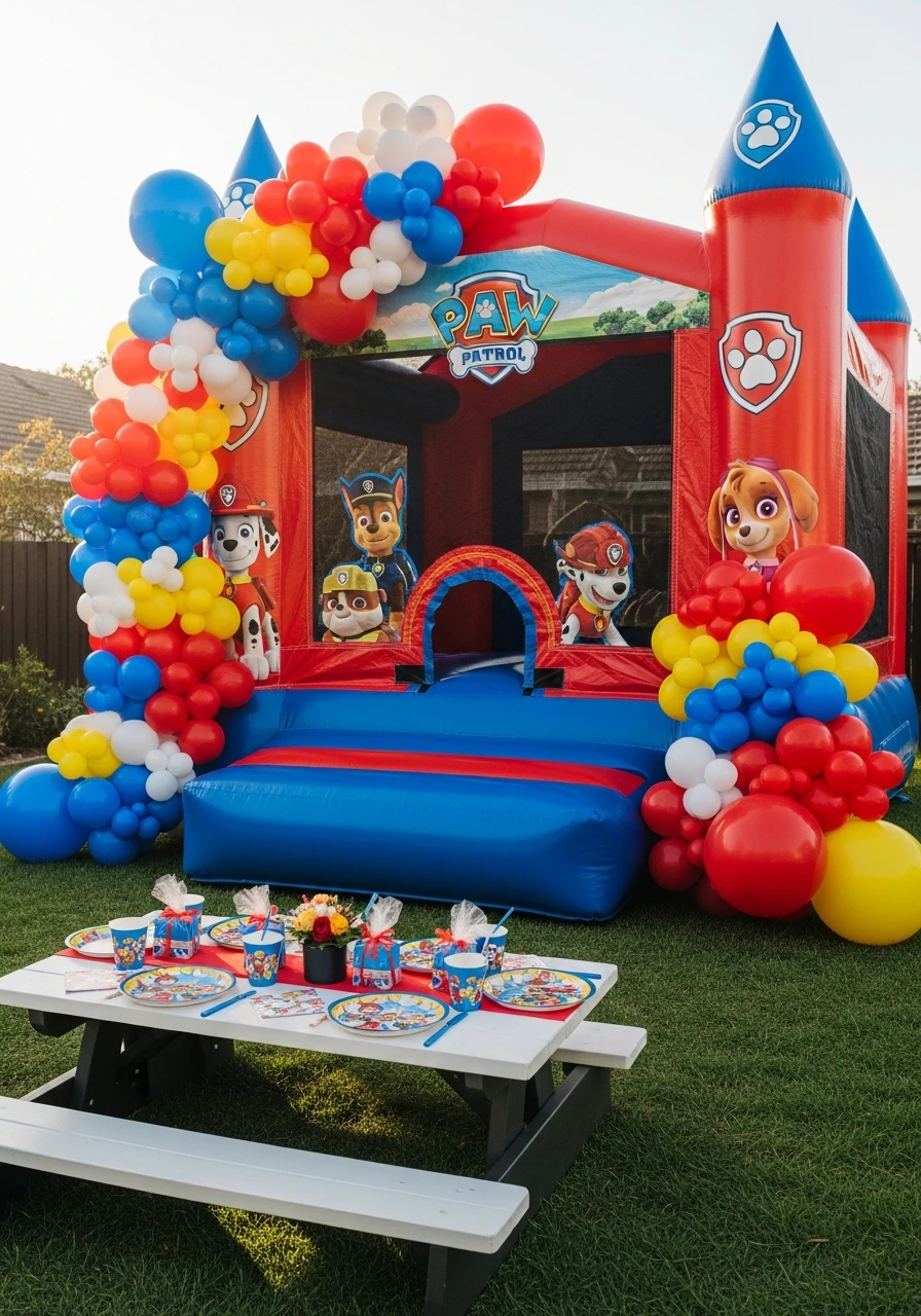 Bounce House Fun - 35 Amazing Paw Patrol Party Ideas for a Heroic Birthday