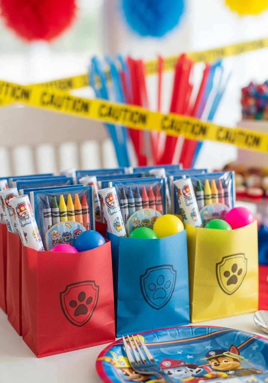 Favor Treat Bags - 35 Amazing Paw Patrol Party Ideas for a Heroic Birthday