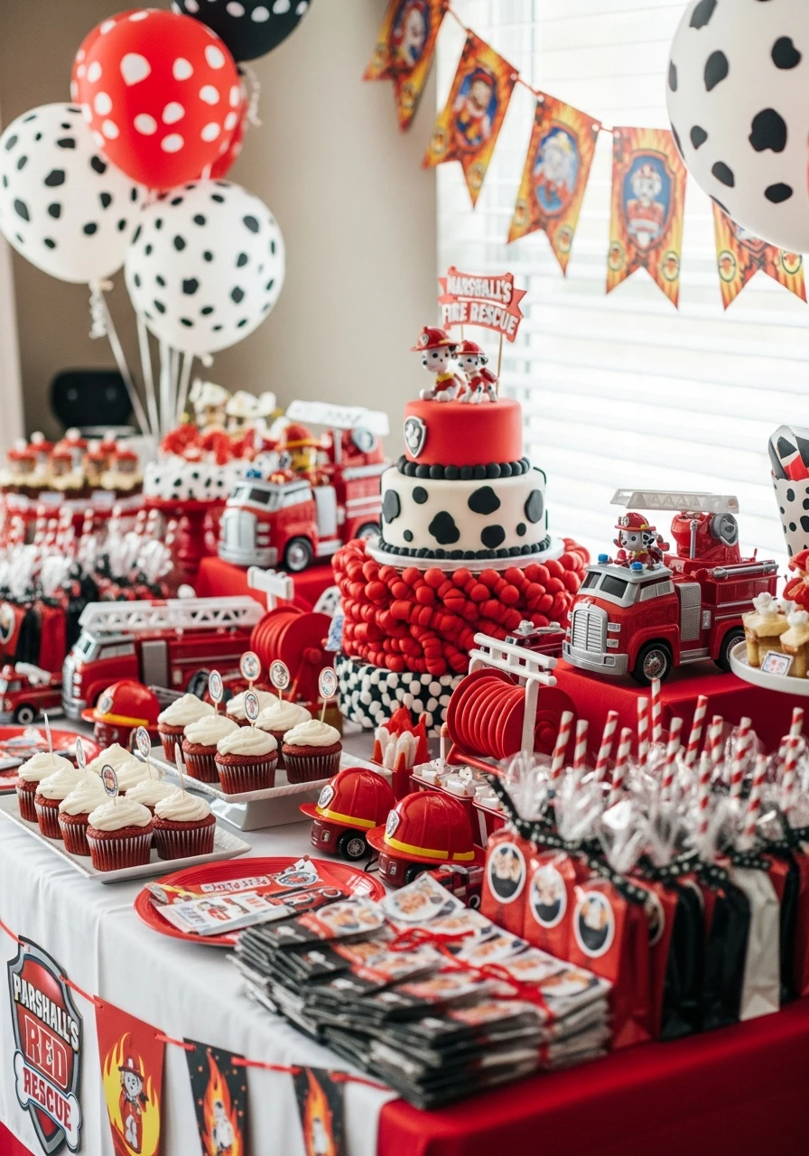 Marshall’s Red Fire Rescue - 35 Amazing Paw Patrol Party Ideas for a Heroic Birthday