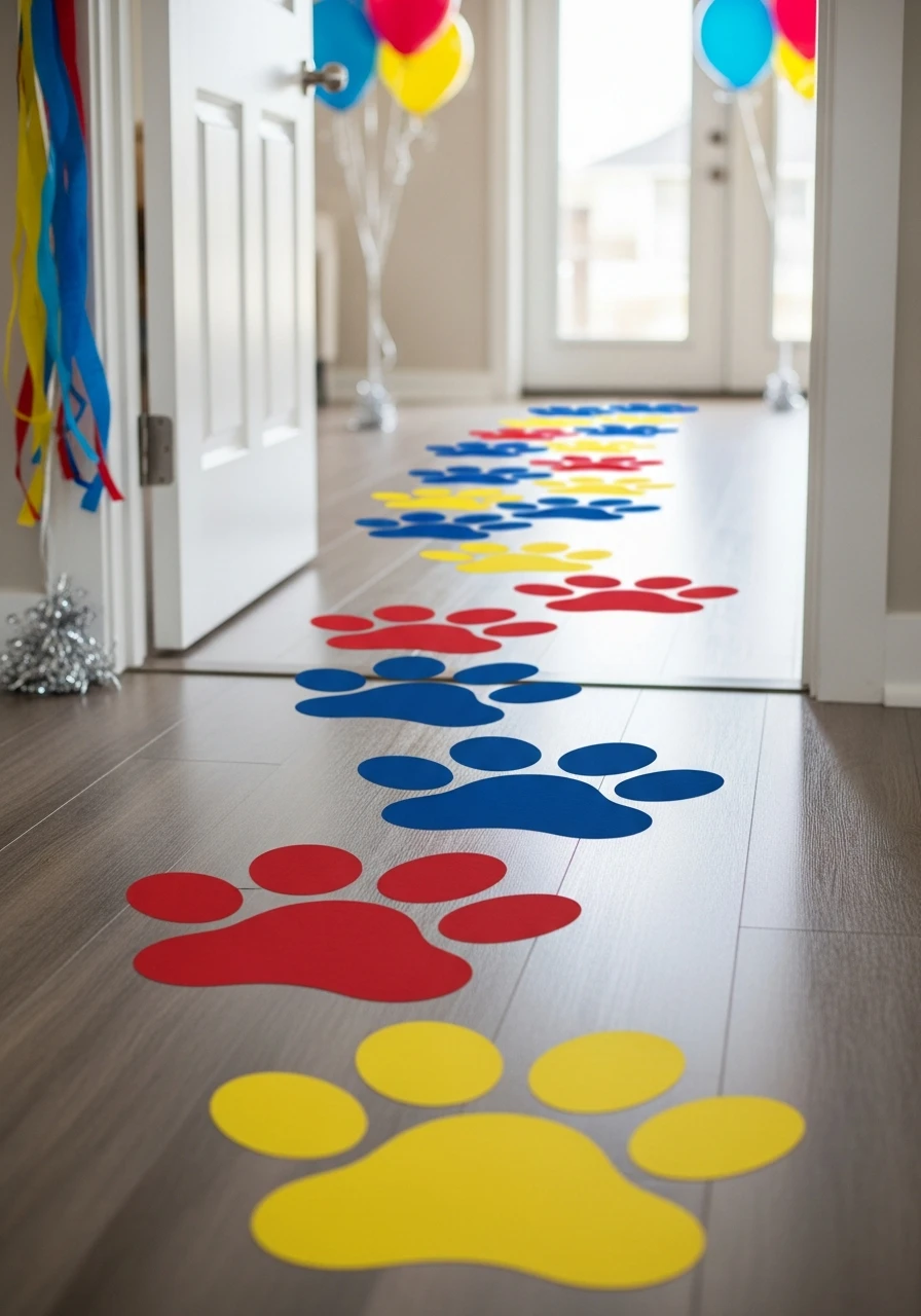 Paw Print Path - 35 Amazing Paw Patrol Party Ideas for a Heroic Birthday