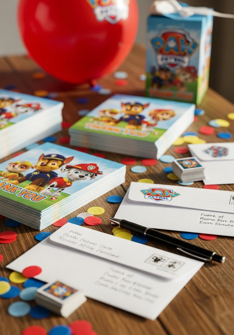 Send Thank You Pups - 35 Amazing Paw Patrol Party Ideas for a Heroic Birthday