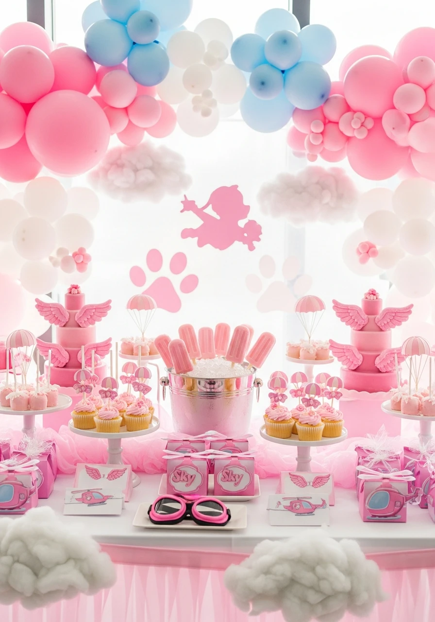 Fly High with Skye Pink (Pupsicles & Parachutes) - 35 Amazing Paw Patrol Party Ideas for a Heroic Birthday