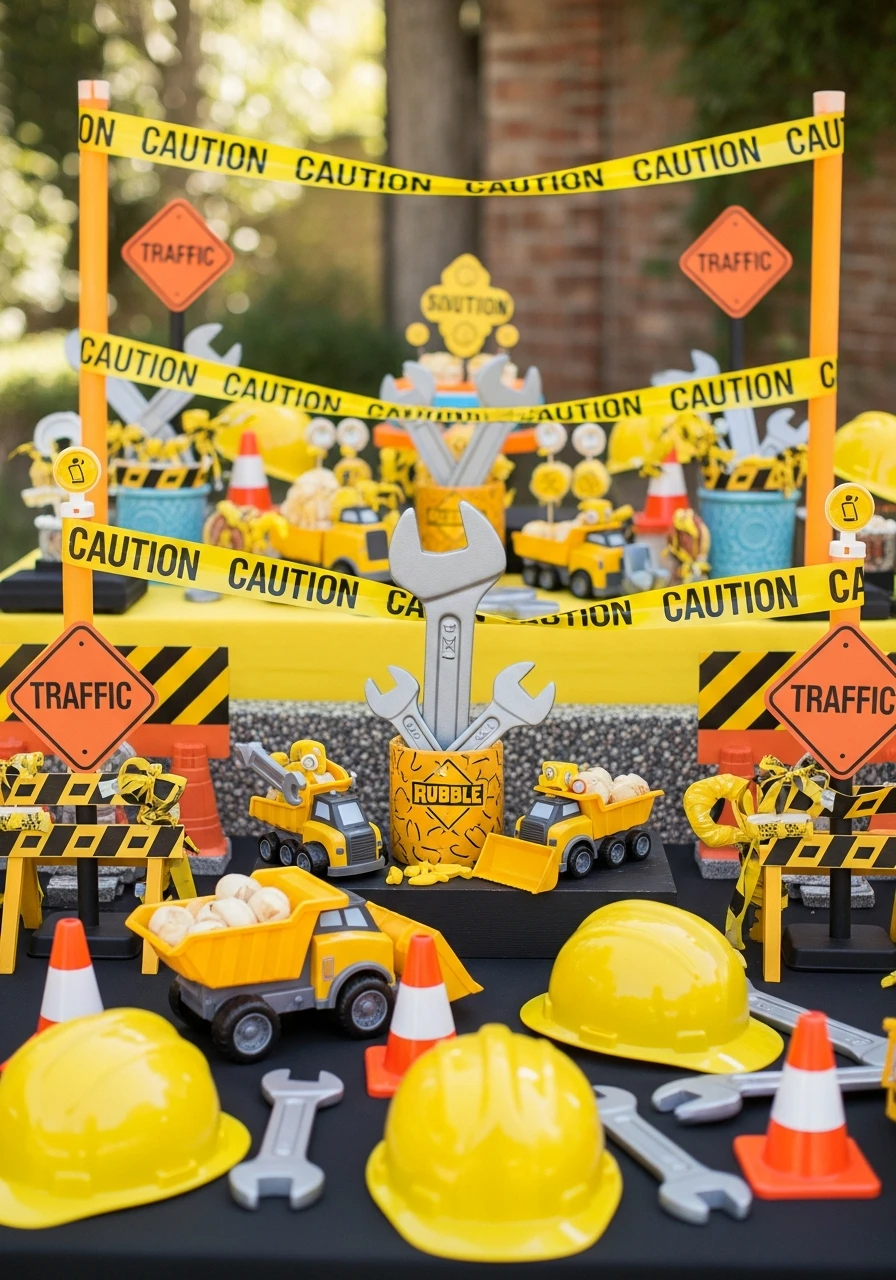 Rubble’s Construction Zone - 35 Amazing Paw Patrol Party Ideas for a Heroic Birthday