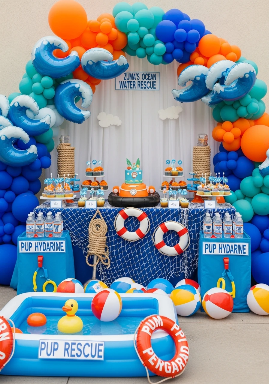 Zuma’s Ocean Adventure - 35 Amazing Paw Patrol Party Ideas for a Heroic Birthday