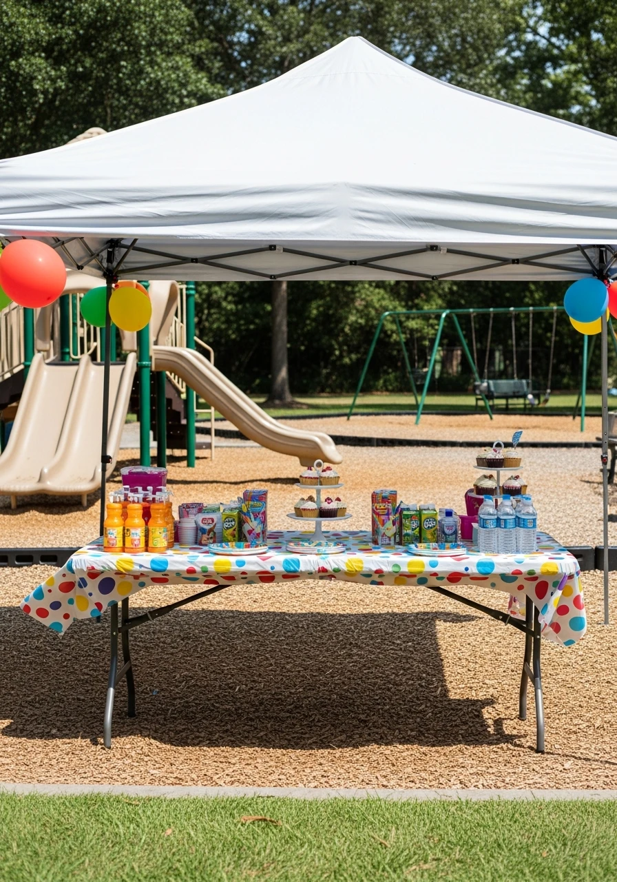 Portable Canopy for Snack Station