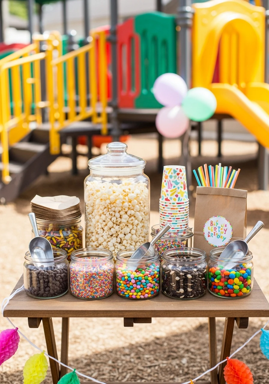 DIY Popcorn Snack Bar