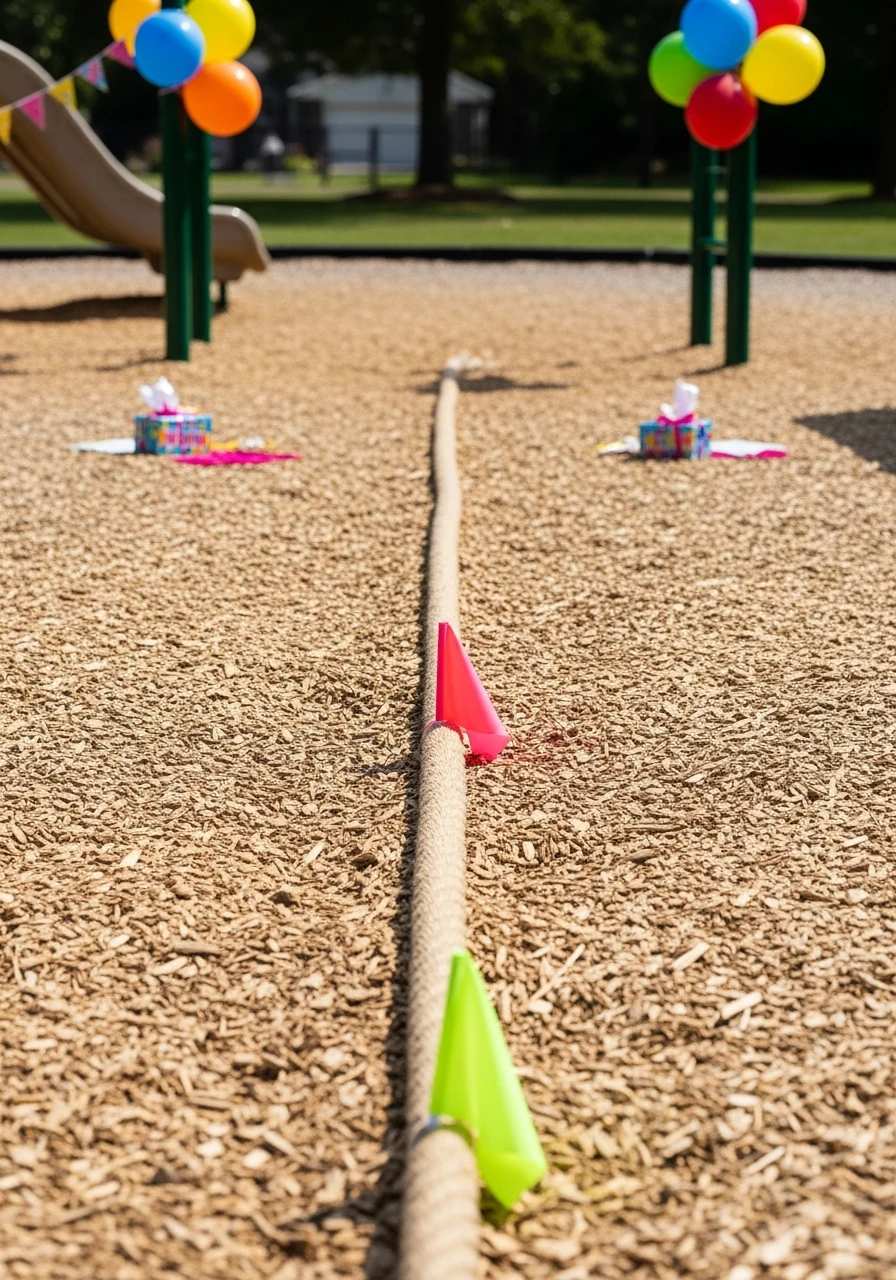 Tug of War Game With Soft Rope