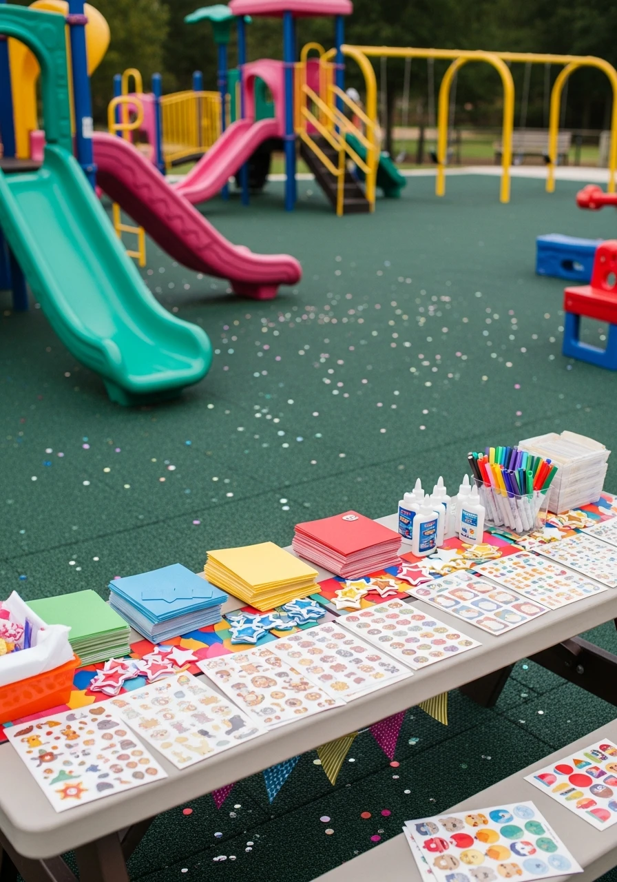 Sticker Decorating Station