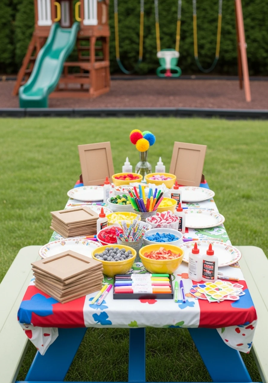 DIY Photo Frame Decorating Table