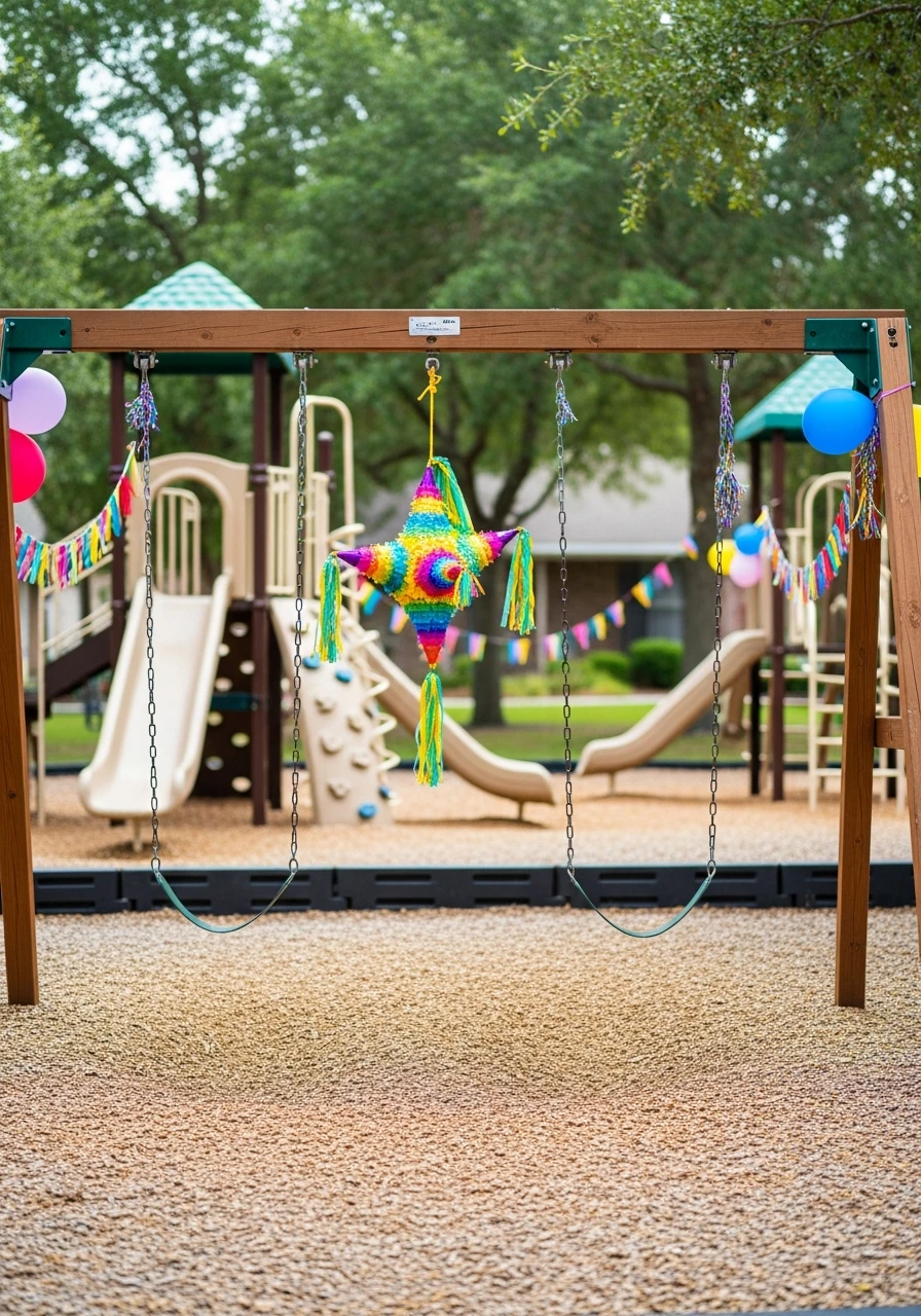 Pinata Hung Safely From a Tree or Frame