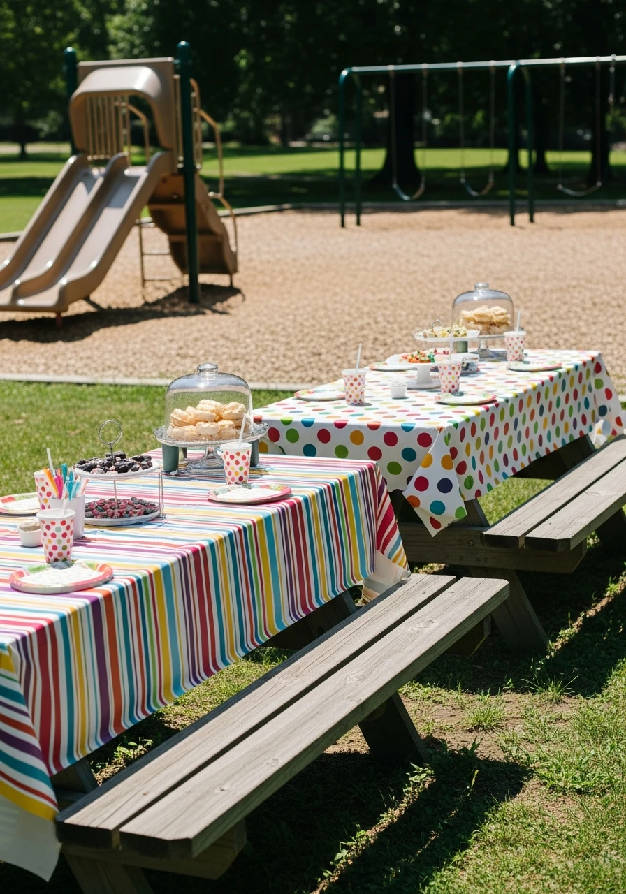 Themed Tablecloths for Picnic Tables