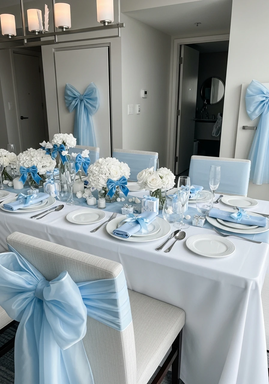 Blue Bow Aesthetic Theme