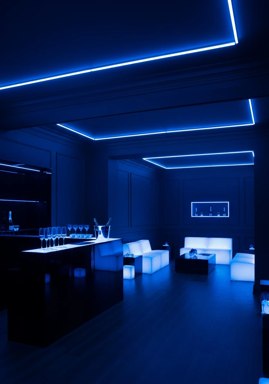 Electric Blue Glow Club Theme