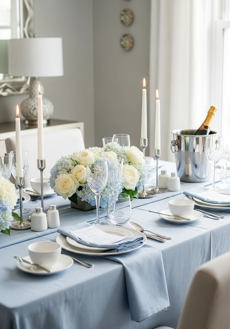 Baby Blue Slip Dress Theme